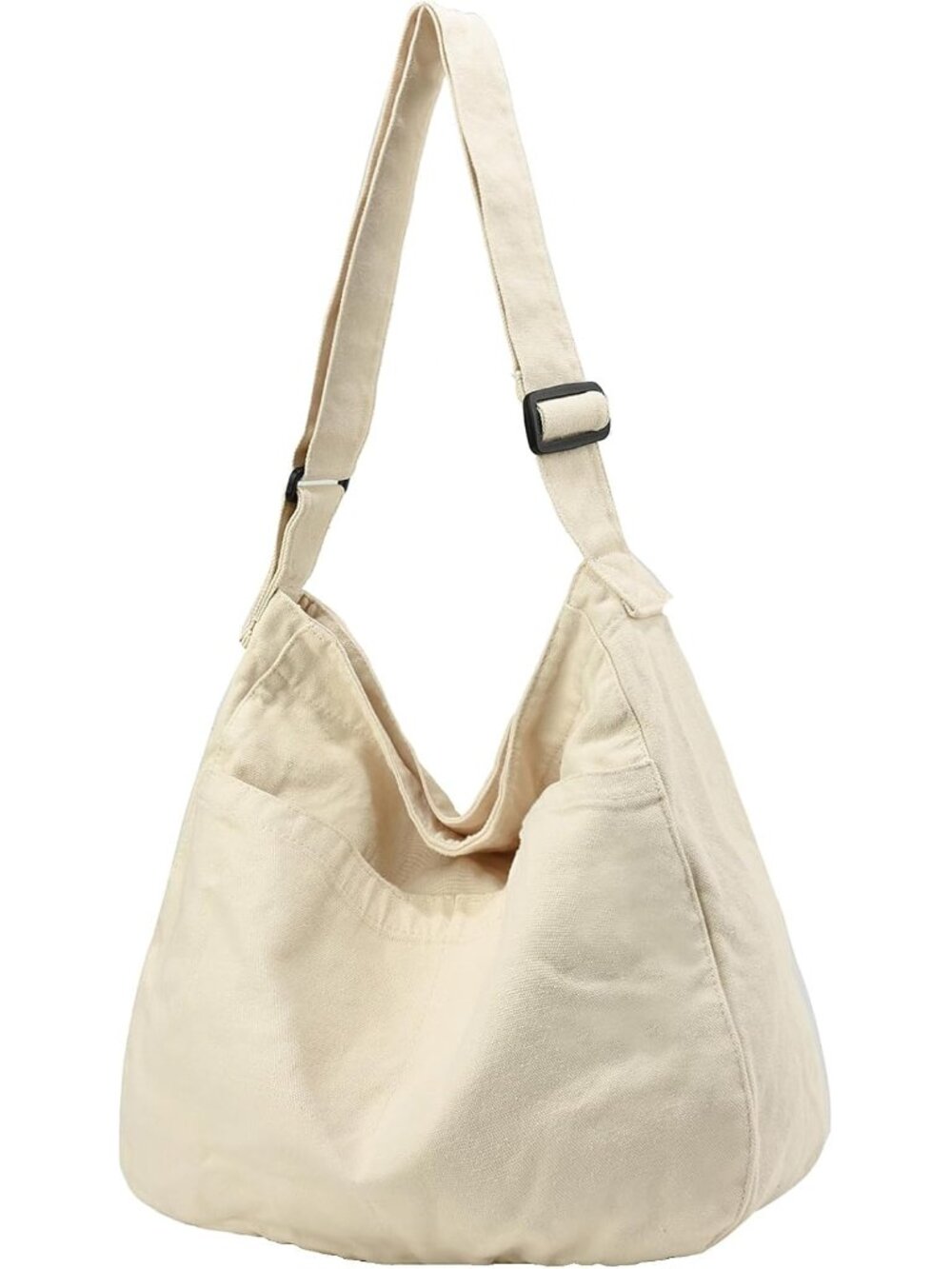 Canvas Tote Bag Casual Hobo Crossbody Shoulder Bag for Women and Men Large Purse